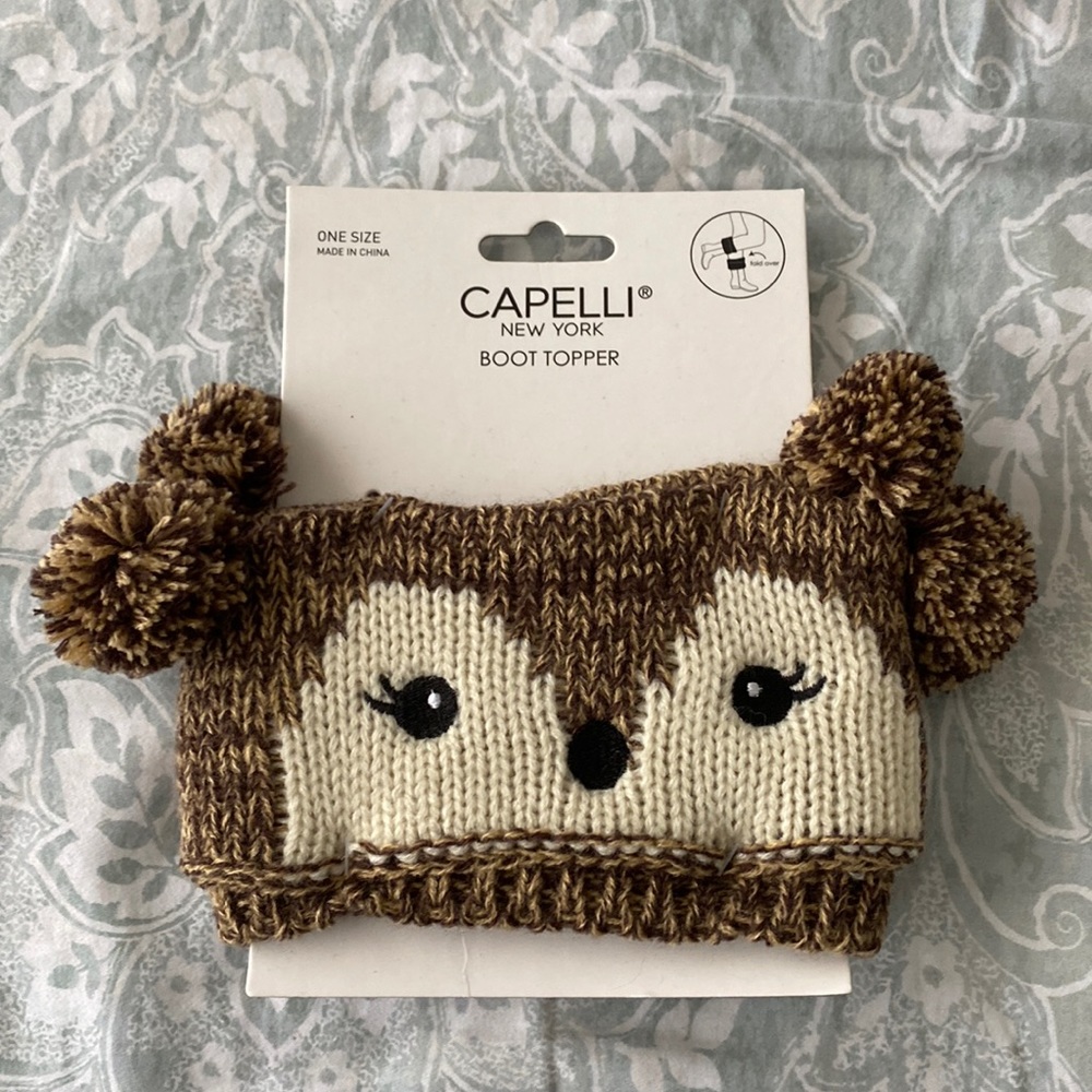 Brown Capelli New York Boot Toppers OS New! - Picture 1 of 4